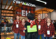 The CPMA-team promoting their next exhibition (12-14 May in Toronto), of course with a bear in Canadian colors.